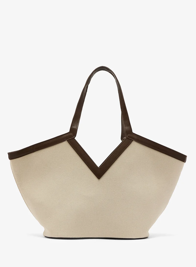 ELLA Textured Detailed Tote Bag